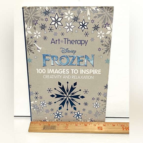 Set of 2 Hard Cover Disney Art Therapy Coloring Book. Disney Princess & Frozen. - Picture 14 of 14